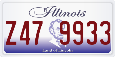 IL license plate Z479933
