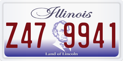 IL license plate Z479941