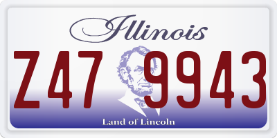 IL license plate Z479943