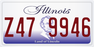 IL license plate Z479946