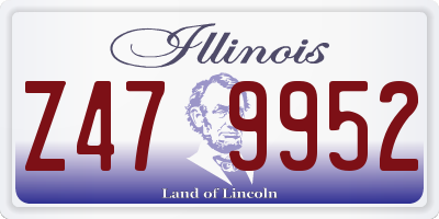 IL license plate Z479952