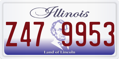 IL license plate Z479953