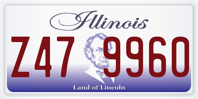 IL license plate Z479960