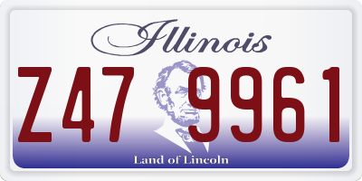 IL license plate Z479961