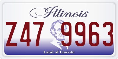 IL license plate Z479963