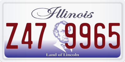 IL license plate Z479965