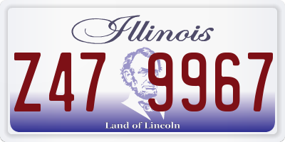 IL license plate Z479967