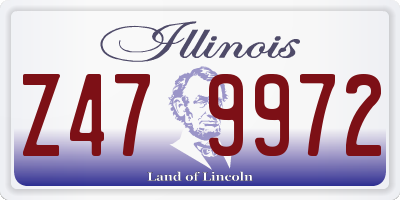 IL license plate Z479972