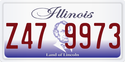 IL license plate Z479973