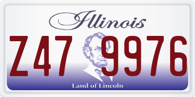 IL license plate Z479976