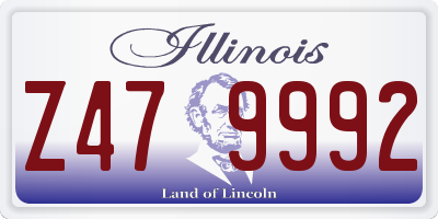 IL license plate Z479992