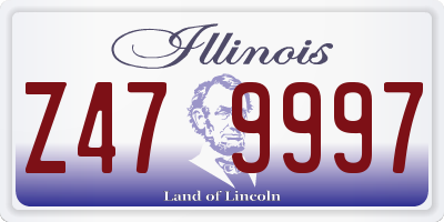 IL license plate Z479997