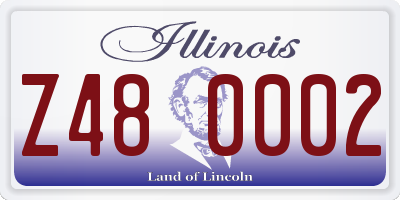 IL license plate Z480002