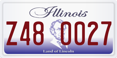 IL license plate Z480027