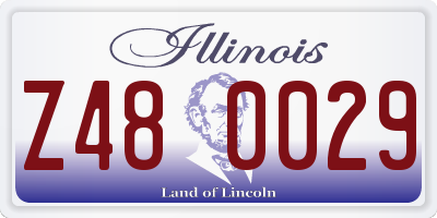 IL license plate Z480029