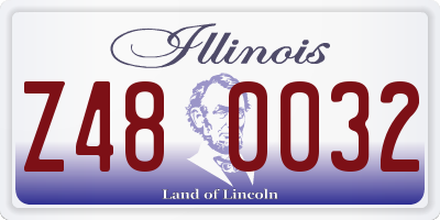 IL license plate Z480032
