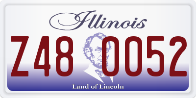IL license plate Z480052