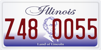 IL license plate Z480055