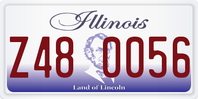 IL license plate Z480056