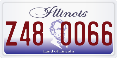 IL license plate Z480066