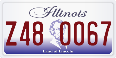IL license plate Z480067
