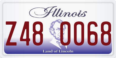 IL license plate Z480068
