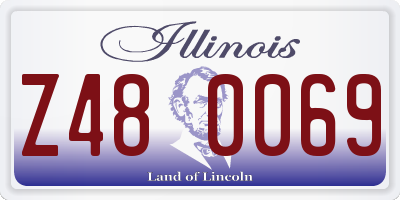 IL license plate Z480069