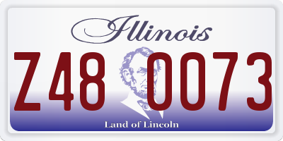 IL license plate Z480073