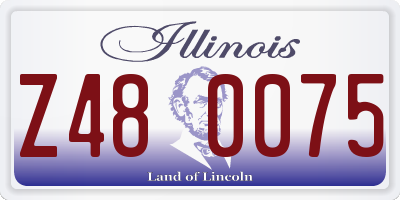 IL license plate Z480075