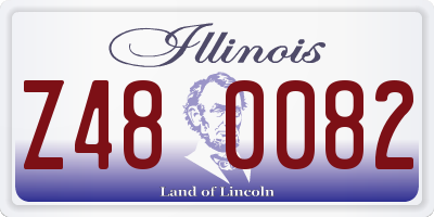 IL license plate Z480082