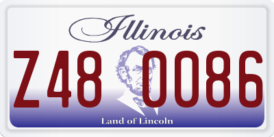 IL license plate Z480086