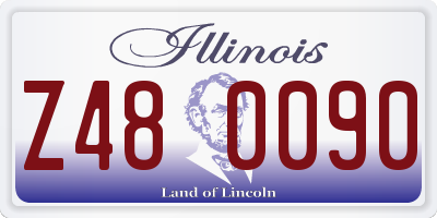 IL license plate Z480090