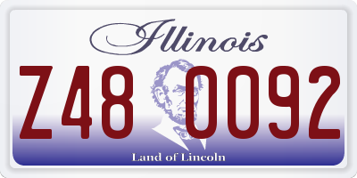IL license plate Z480092