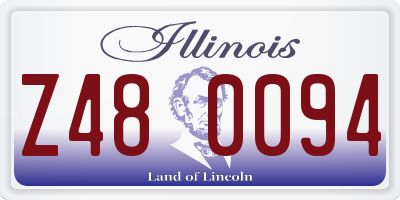 IL license plate Z480094