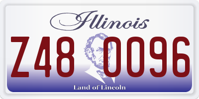 IL license plate Z480096