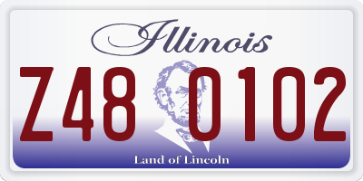 IL license plate Z480102