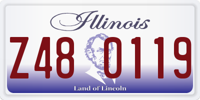 IL license plate Z480119