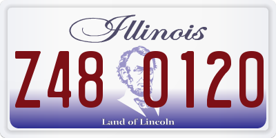 IL license plate Z480120
