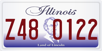 IL license plate Z480122