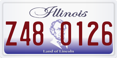 IL license plate Z480126