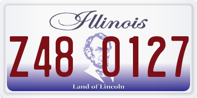 IL license plate Z480127