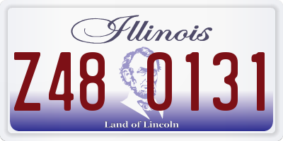 IL license plate Z480131