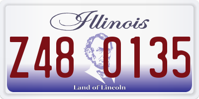IL license plate Z480135