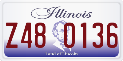 IL license plate Z480136