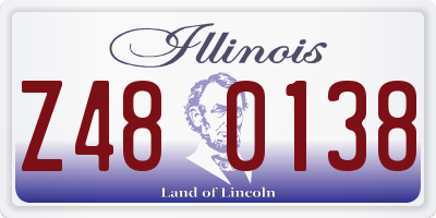IL license plate Z480138