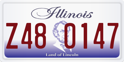 IL license plate Z480147