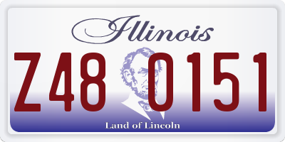 IL license plate Z480151