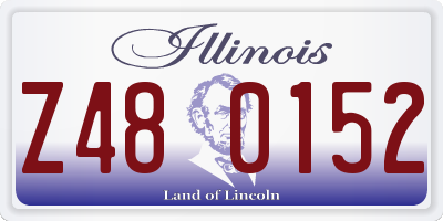 IL license plate Z480152