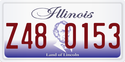 IL license plate Z480153