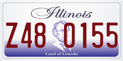 IL license plate Z480155